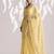 Yellow color smart ready to wear bollywood style chiffon saree for party looks