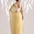 Yellow color smart ready to wear bollywood style chiffon saree for party looks