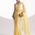 Yellow color smart ready to wear bollywood style chiffon saree for party looks