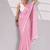 pink smart ready to wear bollywood style chiffon saree for party looks