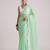 green smart ready to wear bollywood style chiffon saree for party looks