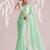 green smart ready to wear bollywood style chiffon saree for party looks