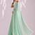 green smart ready to wear bollywood style chiffon saree for party looks