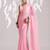 peach smart ready to wear bollywood style chiffon saree for party looks