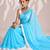 sky blue smart ready to wear bollywood style chiffon saree for party looks