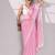 pink smart ready to wear bollywood style chiffon saree for party looks