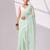 green smart ready to wear bollywood style chiffon saree for party looks