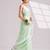 green smart ready to wear bollywood style chiffon saree for party looks