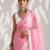 peach smart ready to wear bollywood style chiffon saree for party looks