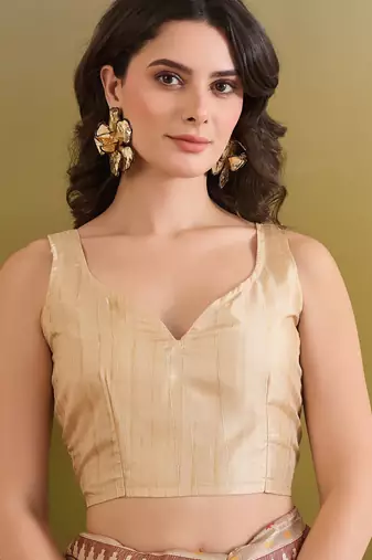 cream beautiful partywear ready to wear designer printed saree