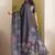black beautiful partywear ready to wear designer printed saree