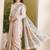 beige beautiful partywear ready to wear designer printed saree