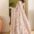 cream beautiful partywear ready to wear designer printed saree