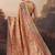 orange beautiful partywear ready to wear designer printed saree