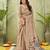 beige ghicha cotton blend fabric beautiful woven designer ethnic saree