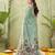 grey ghicha cotton blend fabric beautiful woven designer ethnic saree