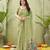 green ghicha cotton blend fabric beautiful woven designer ethnic saree