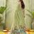 green ghicha cotton blend fabric beautiful woven designer ethnic saree