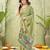 green ghicha cotton blend fabric beautiful woven designer ethnic saree