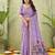 purple ghicha cotton blend fabric beautiful woven designer ethnic saree