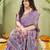purple ghicha cotton blend fabric beautiful woven designer ethnic saree