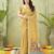 mustard ghicha cotton blend fabric beautiful woven designer ethnic saree