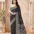 black handloom silk blend fabric woven designer graceful saree