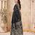 black handloom silk blend fabric woven designer graceful saree