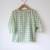 Green hand block printed cotton kurta