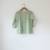 Green hand block printed cotton kurta