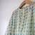 Green hand block printed cotton kurta