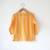 Yellow hand block printed cotton kurta