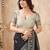 black handloom silk blend fabric woven designer graceful saree