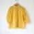 Yellow floral hand block printed cotton kurta