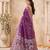 purple handloom silk blend fabric woven designer graceful saree