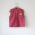 Magenta pink hand block printed cotton nehru jacket