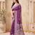 purple handloom silk blend fabric woven designer graceful saree