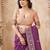 purple handloom silk blend fabric woven designer graceful saree