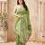 green handloom silk blend fabric woven designer graceful saree