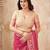 cherry handloom silk blend fabric woven designer graceful saree
