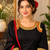 black color thread  work rayon kashmiri style salwar kameez set