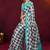 sea green smart and ethnic satin fabric girlie ready to wear ceremonial saree