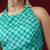 sea green smart and ethnic satin fabric girlie ready to wear ceremonial saree