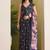 black smart and ethnic satin fabric girlie ready to wear ceremonial saree