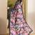 black smart and ethnic satin fabric girlie ready to wear ceremonial saree