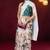 white smart and ethnic satin fabric girlie ready to wear ceremonial saree