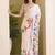 white smart and ethnic satin fabric girlie ready to wear ceremonial saree