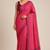 pink smart and ethnic silk blend blend fabric girlie ready to wear ceremonial saree