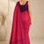 pink smart and ethnic silk blend blend fabric girlie ready to wear ceremonial saree