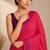 pink smart and ethnic silk blend blend fabric girlie ready to wear ceremonial saree